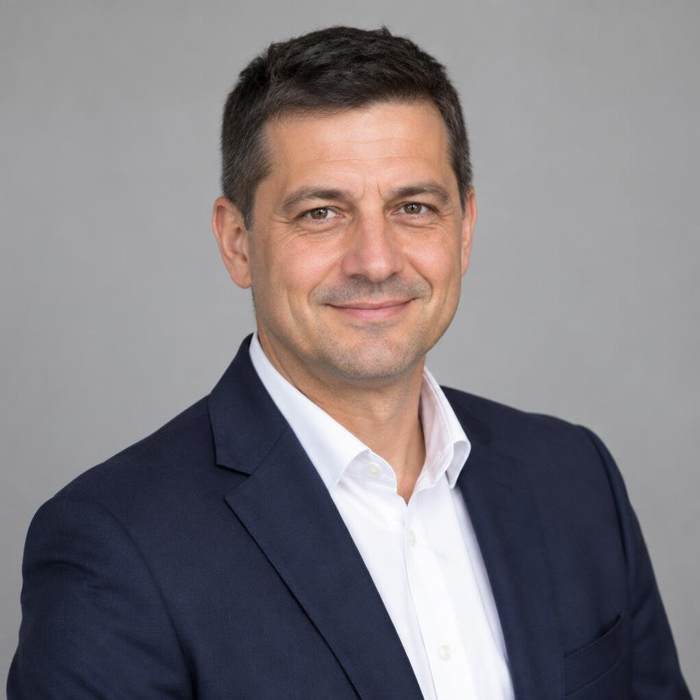 Smiling man in suit portrait