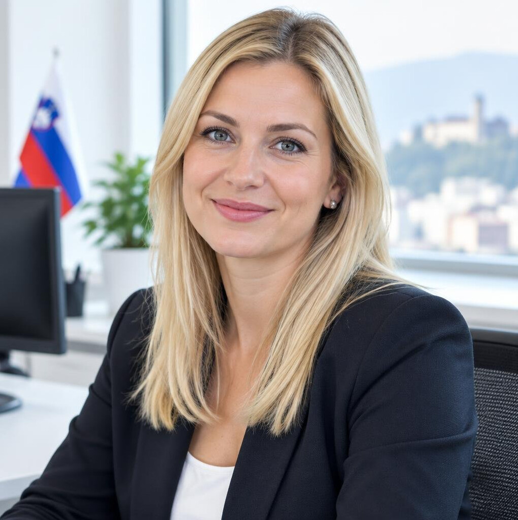 Business woman portrait in office