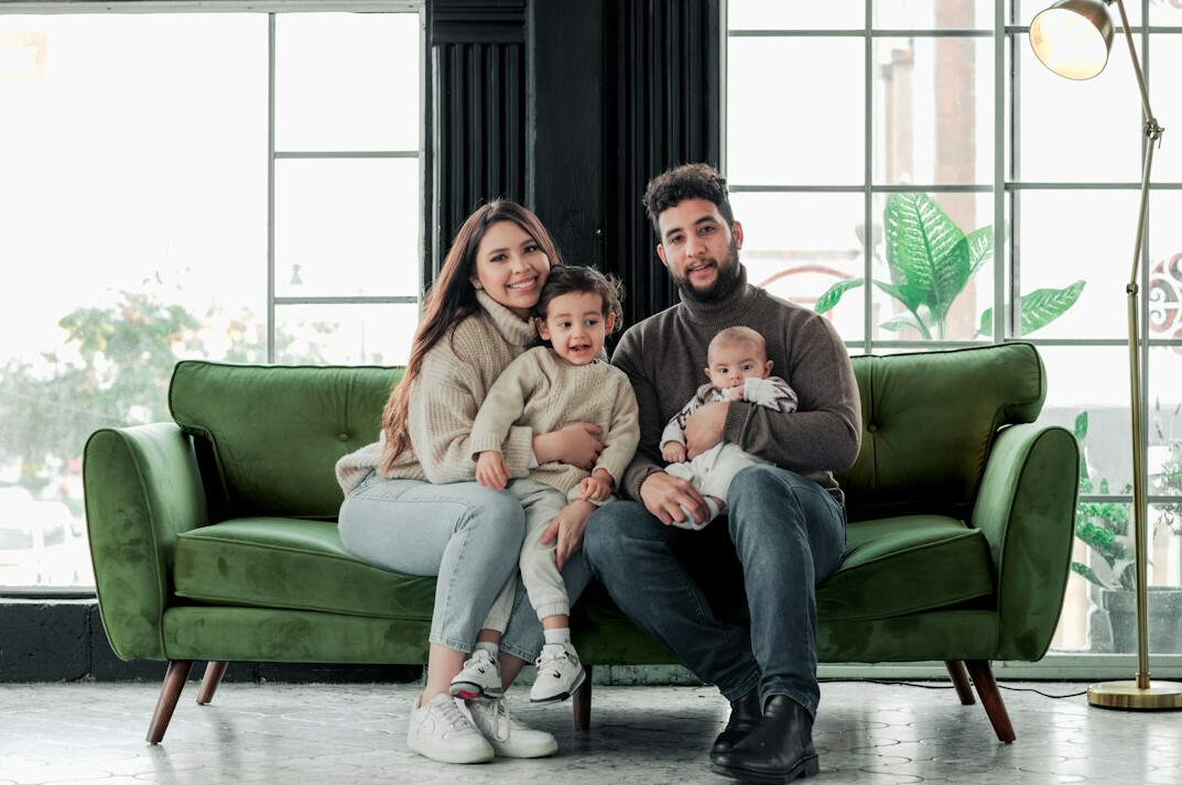 happy family after insurance checkup